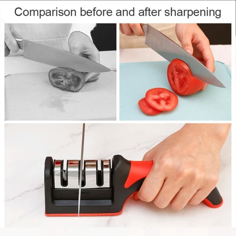3-Stage Knife Sharpener Kit wi - Hunting Knife Outdoor Edge avaliação e preço