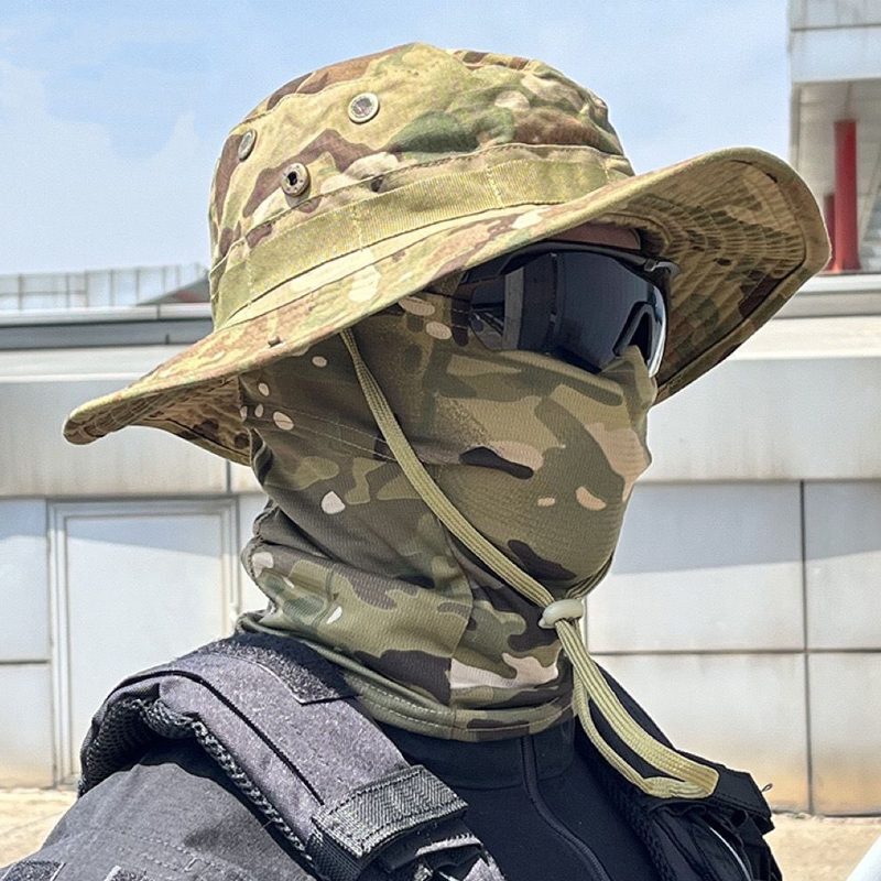 Camouflage Boonie Cap Balaclav - Mens Outdoor Hunting Hats avaliação e preço
