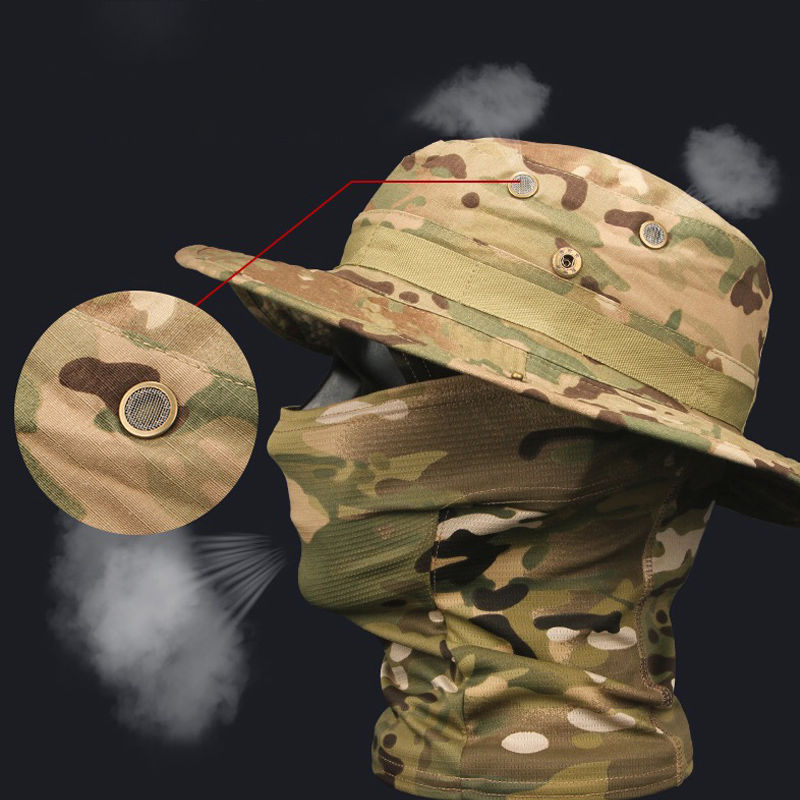 Camouflage Boonie Cap Balaclav - Mens Outdoor Hunting Hats avaliação e preço