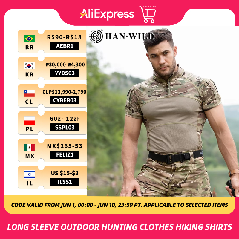 Tactical T Shirt Shirts Men Ai - Wildman Hunting & Outdoor avaliação e preço