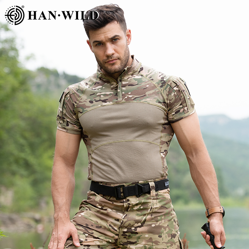 Tactical T Shirt Shirts Men Ai - Wildman Hunting & Outdoor avaliação e preço