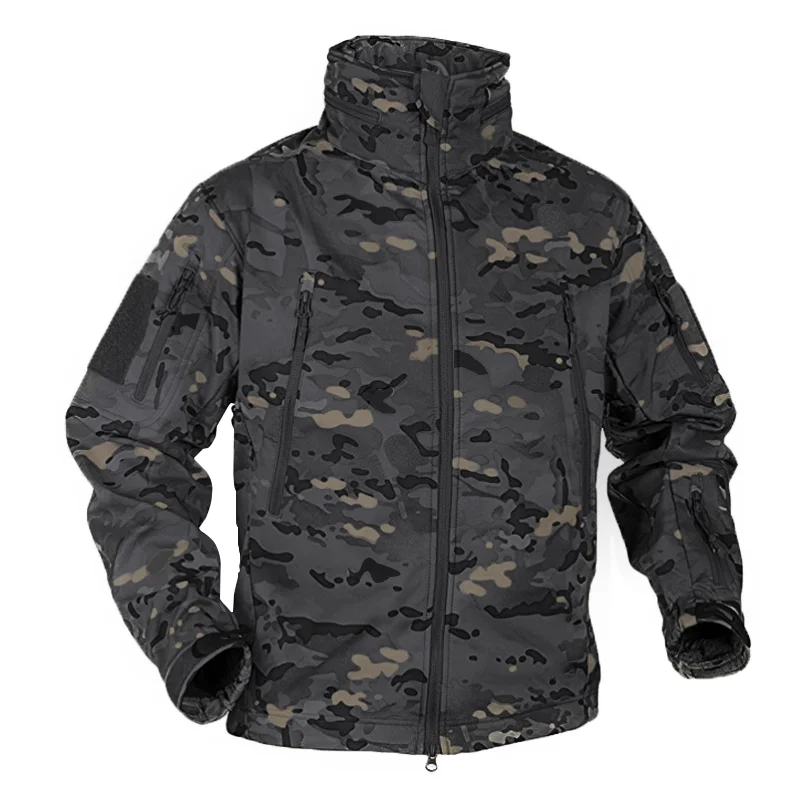 Men Winter Fleece Jackets Outd - Mens Outdoor Hunting Hats avaliação e preço