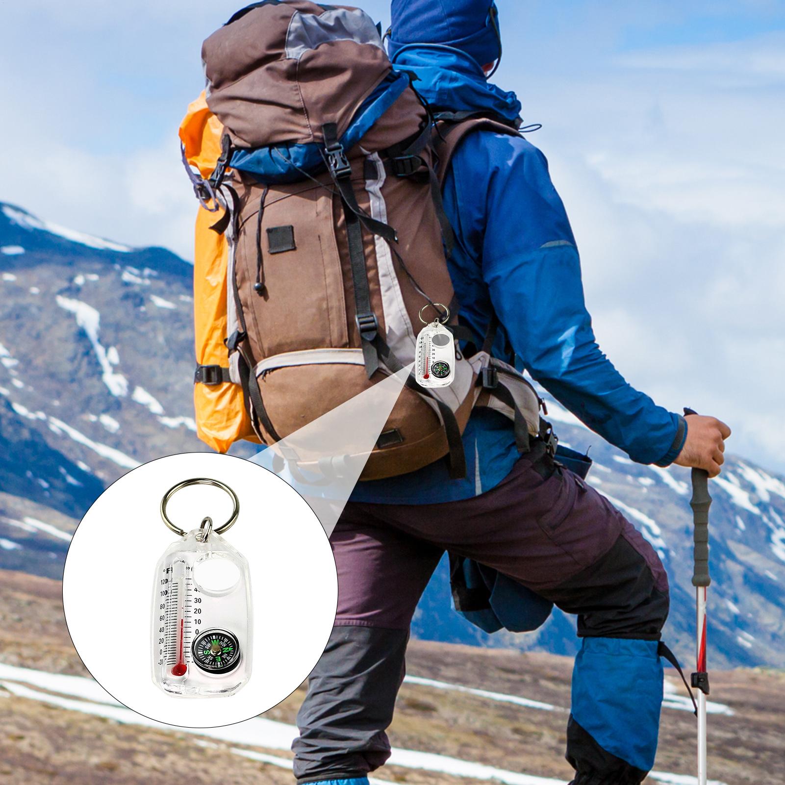 Portable Outdoor Keychain Comp - Hunting Outdoor Thermometer avaliação e preço