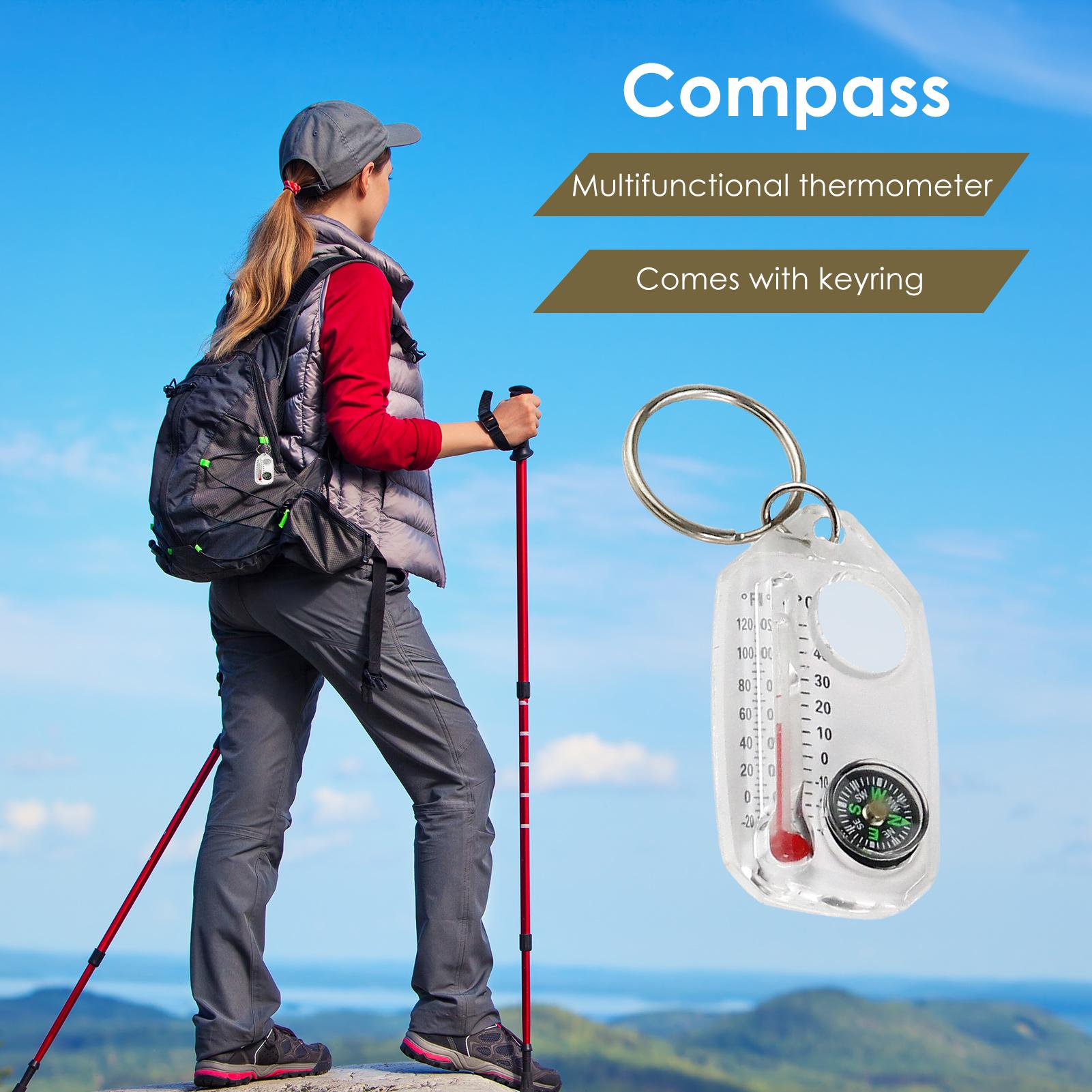 Portable Outdoor Keychain Comp - Hunting Outdoor Thermometer avaliação e preço