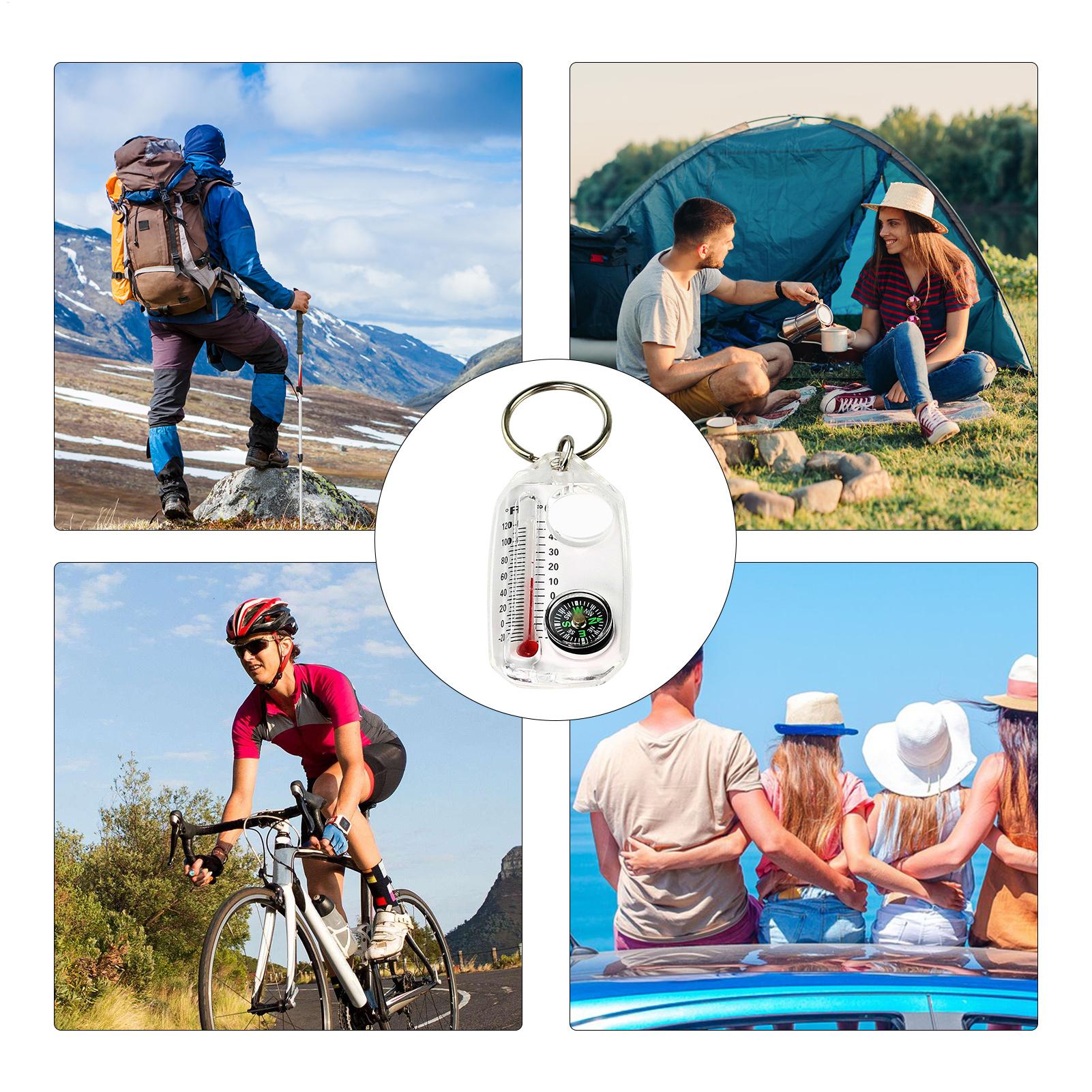 Portable Outdoor Keychain Comp - Hunting Outdoor Thermometer avaliação e preço
