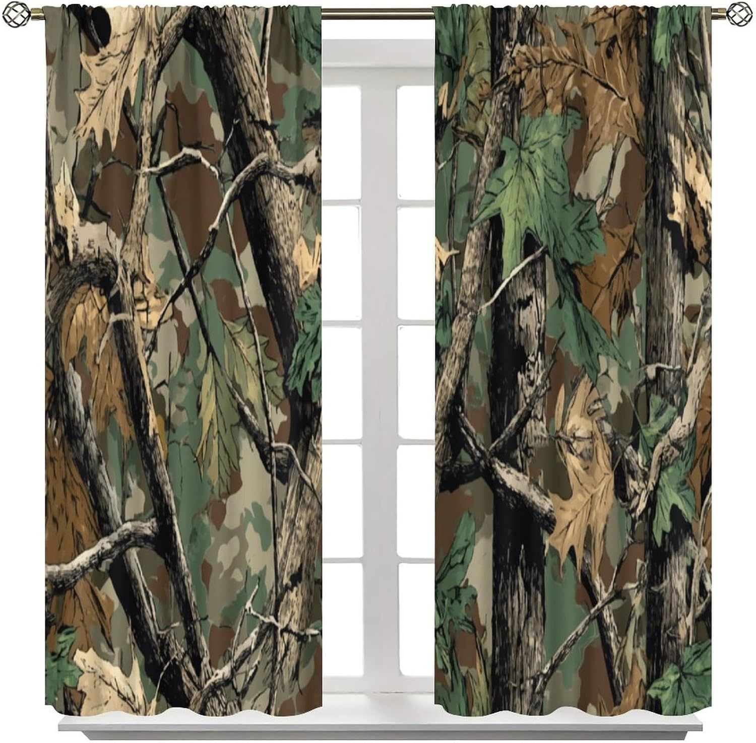 Forest Camouflage Curtains, Fo - Hunting And Camping In Forest avaliação e preço
