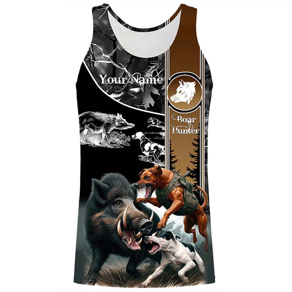 Custom Name Boar Hunter Tank T - Wildman Hunting & Outdoor avaliação e preço