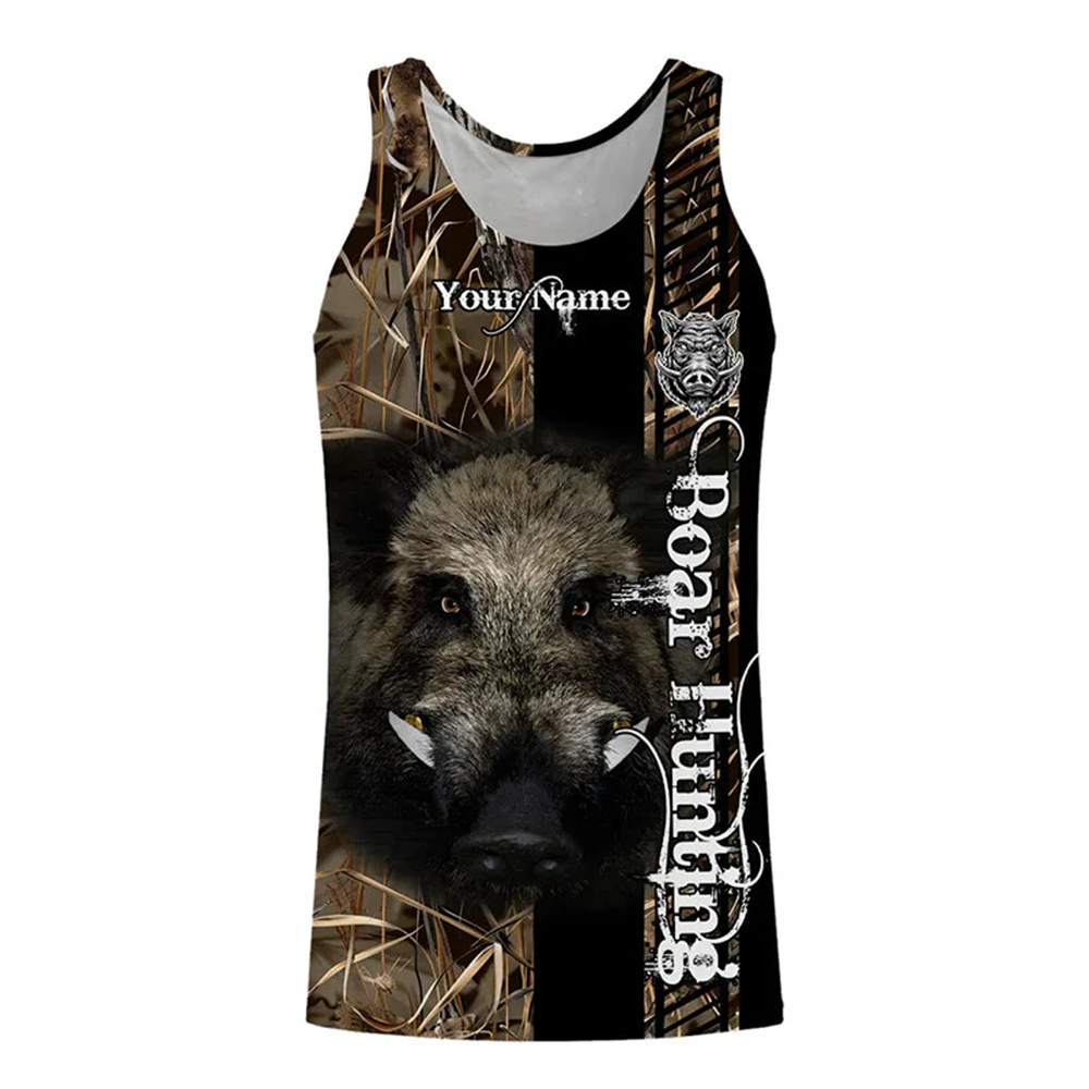 Custom Name Boar Hunter Tank T - Wildman Hunting & Outdoor avaliação e preço