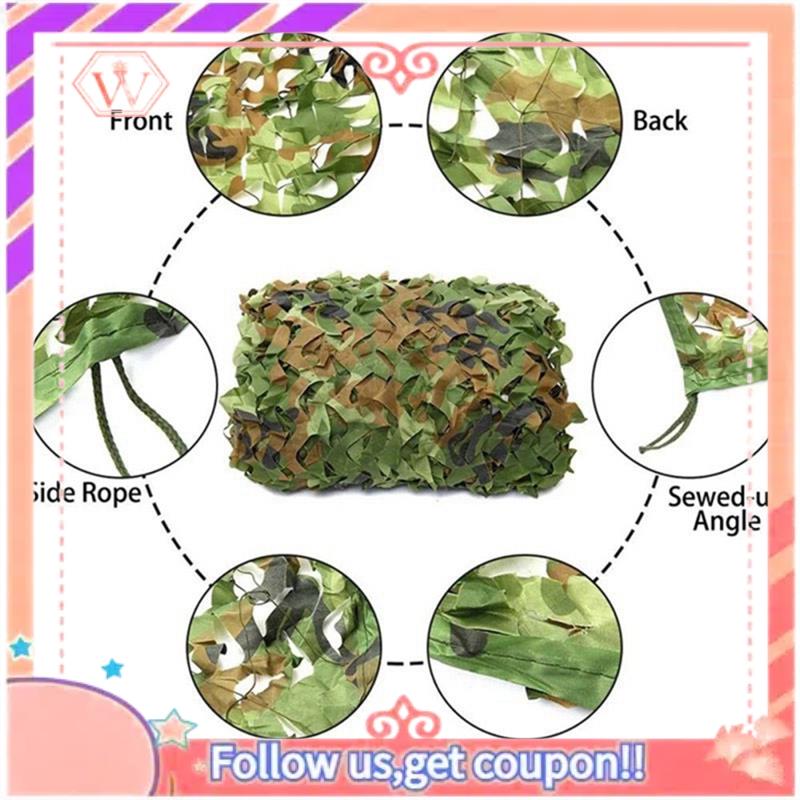 1 PCS Forest Camouflage Net Hu - Hunting And Camping In Forest avaliação e preço