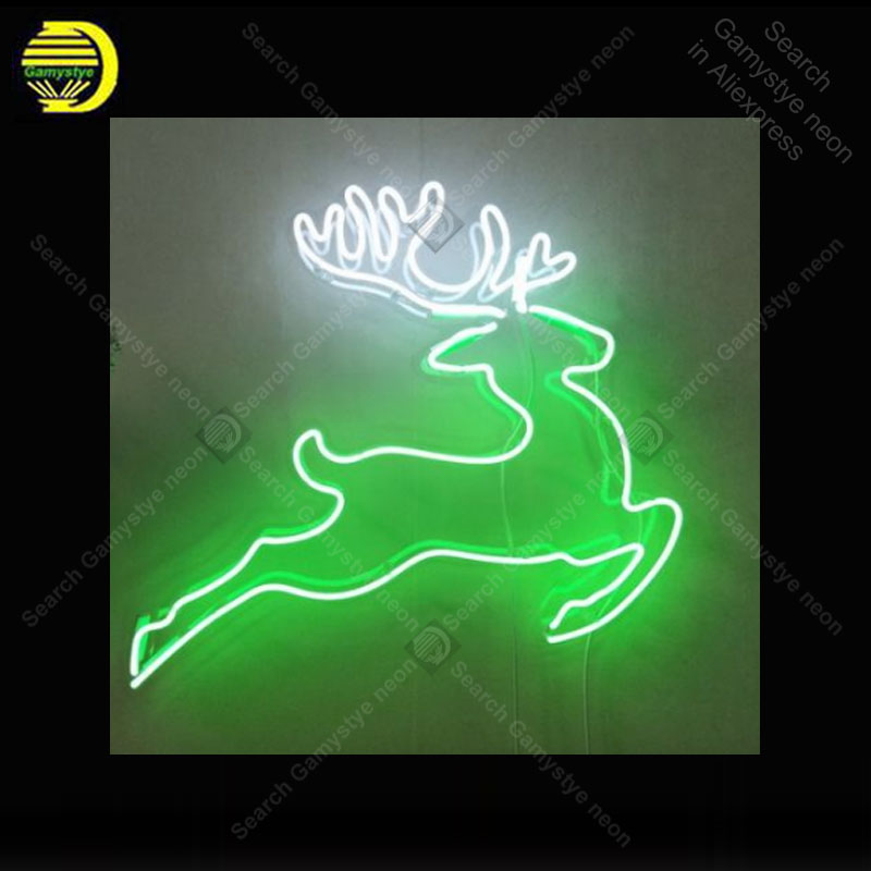 Neon Sign for Deer Running Sho - Hunting Outdoor Shop avaliação e preço