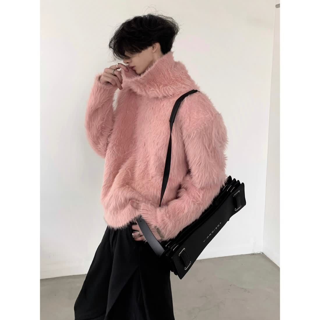 Fur Collar Pullovers Pink Mens - Wildman Hunting & Outdoor avaliação e preço