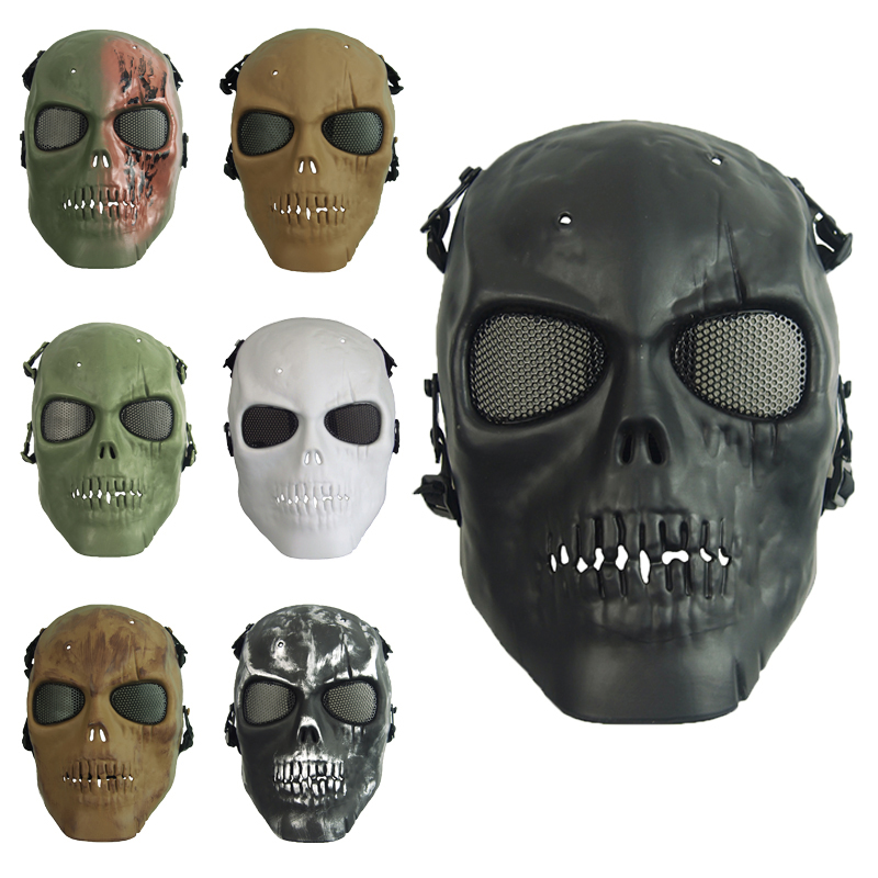 Airsoft Mask Camouflage Cospla - Outdoor Hunting Movies avaliação e preço