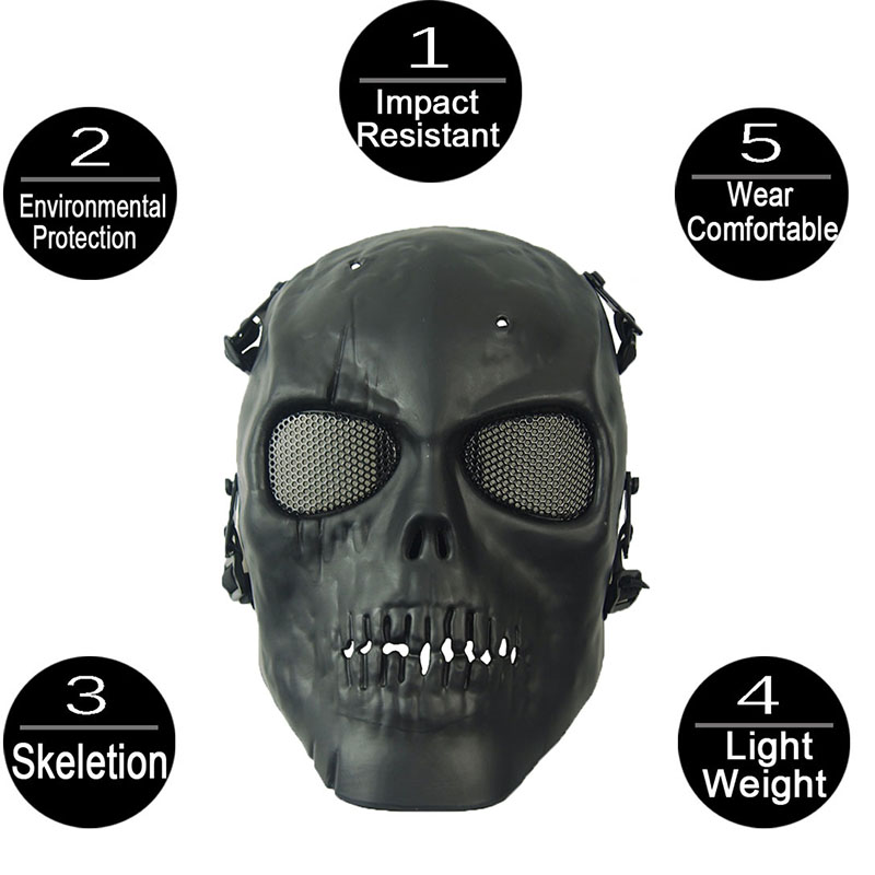 Airsoft Mask Camouflage Cospla - Outdoor Hunting Movies avaliação e preço