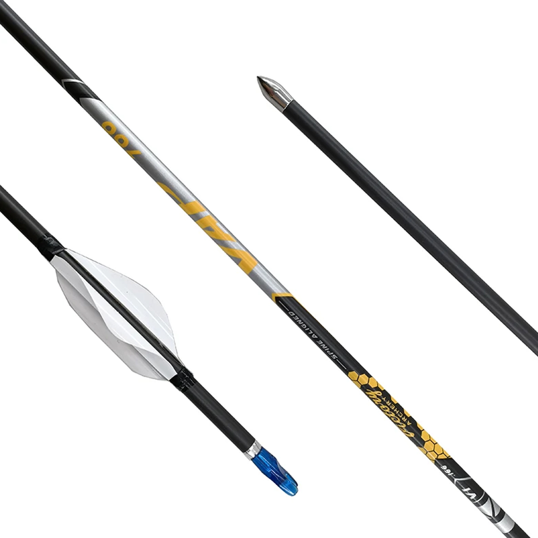 12PCS Carbon Arrows Sp350-1000 - Hunting Bow Compound avaliação e preço
