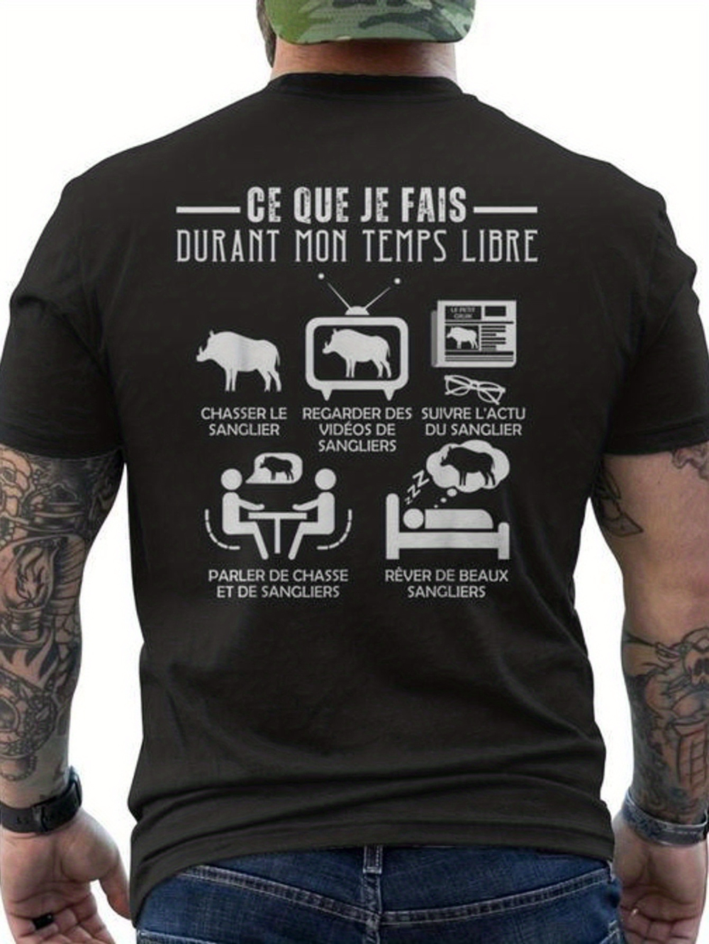 Men'S Casual Hunting Tee Featu - Hunting Outdoor Shop avaliação e preço