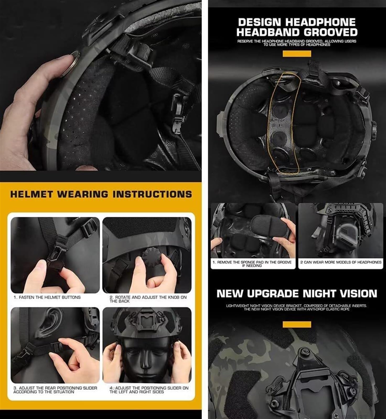 Airsoft Helmet Set with Noise  - Outdoor Hunting Movies avaliação e preço