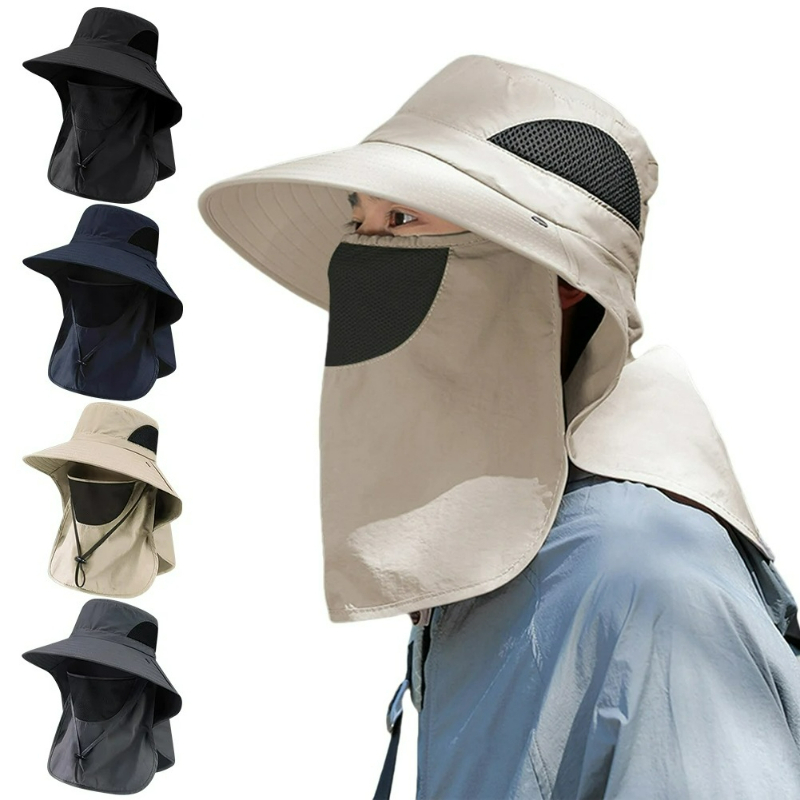 UV Protection Summer Sun Hats  - Mens Outdoor Hunting Hats avaliação e preço
