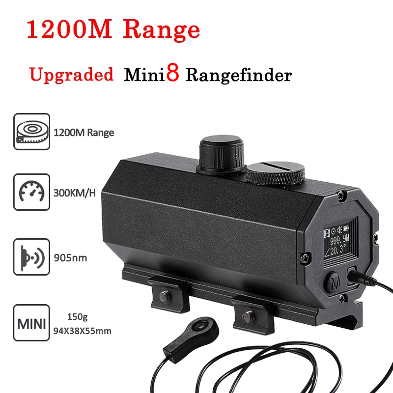 MINI8 Plug-in 1200m Ranging De - Rangefinder Laser Hunting avaliação e preço