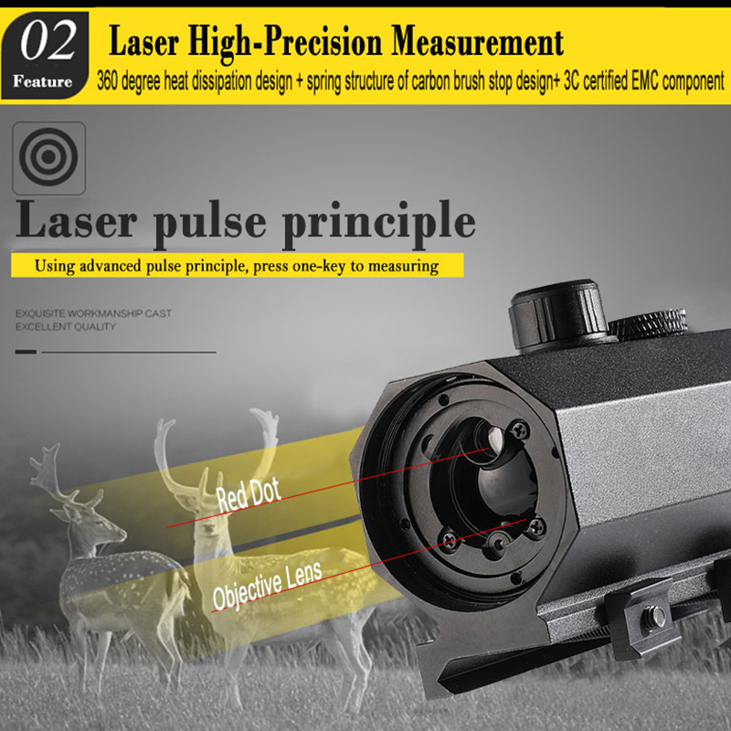 MINI8 Plug-in 1200m Ranging De - Rangefinder Laser Hunting avaliação e preço