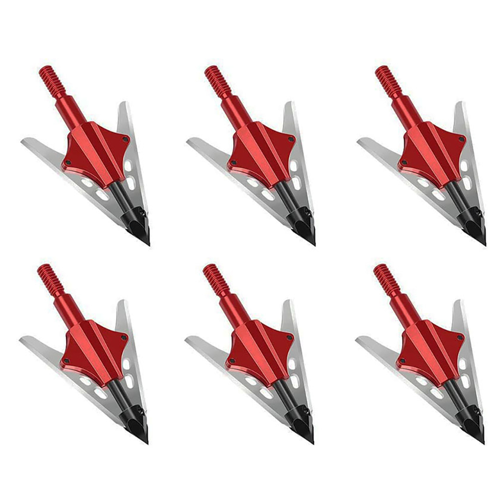 GZMO 6 Pcs Hunting Broadheads  - Hunting Bow Compound avaliação e preço