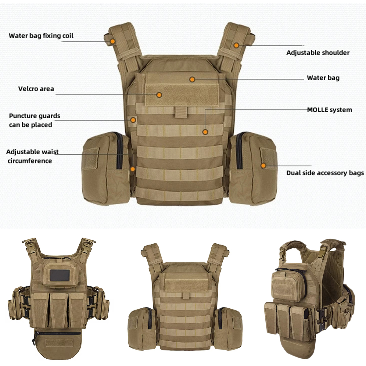 Tactical Hunting Vest Multifun - Outdoor Hunting Movies avaliação e preço