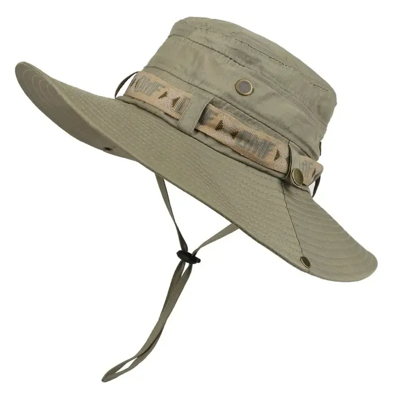 Summer Men Bucket Hat Outdoor  - Mens Outdoor Hunting Hats avaliação e preço