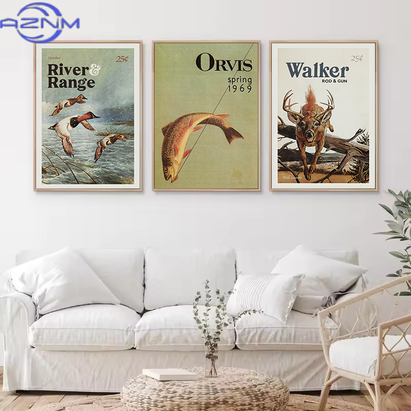 AZNM Retro Wildlife Outdoor Hu - Outdoor Hunting Pictures avaliação e preço