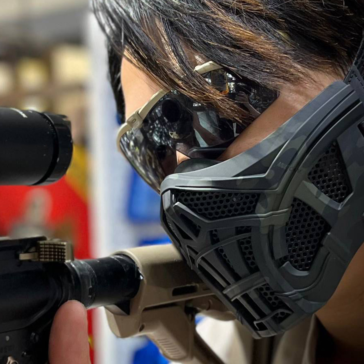 Tactical Airsoft Mask Protecti - Outdoor Hunting Movies avaliação e preço