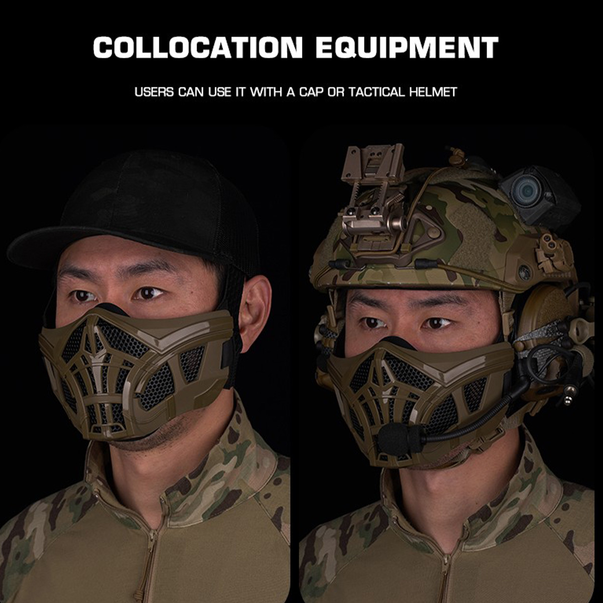 Tactical Airsoft Mask Protecti - Outdoor Hunting Movies avaliação e preço