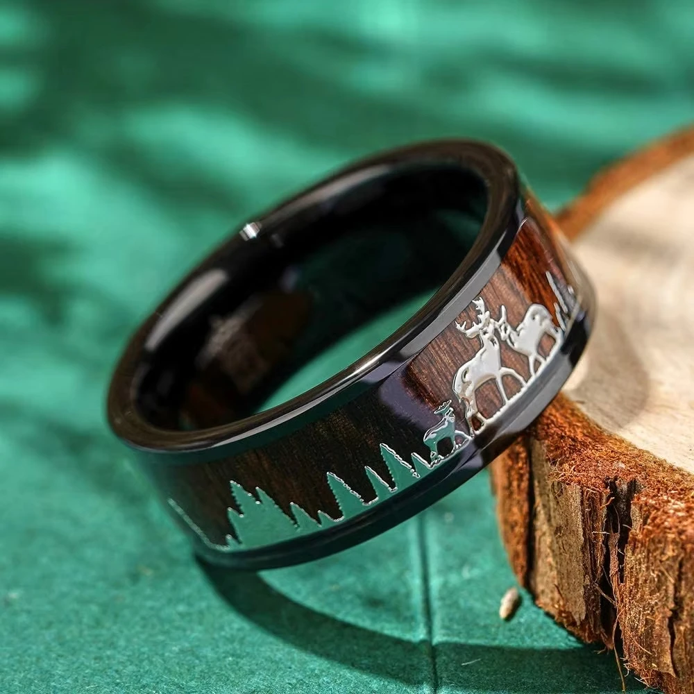 Fashion 8mm Koa Wood Inlay Dee - Wildman Hunting & Outdoor avaliação e preço