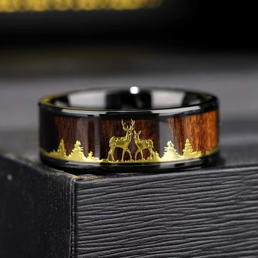 Fashion 8mm Koa Wood Inlay Dee - Wildman Hunting & Outdoor avaliação e preço