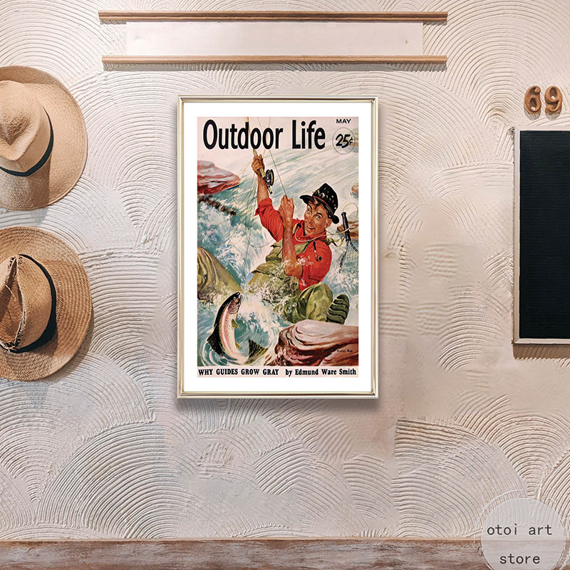 Vintage Fishing Retro Travel O - Outdoor Hunting Pictures avaliação e preço